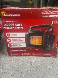 🔥 Mr. Heater Big Buddy Pro Series 18,000 BTU Indoor Safe Propane Heater – Excellent Condition