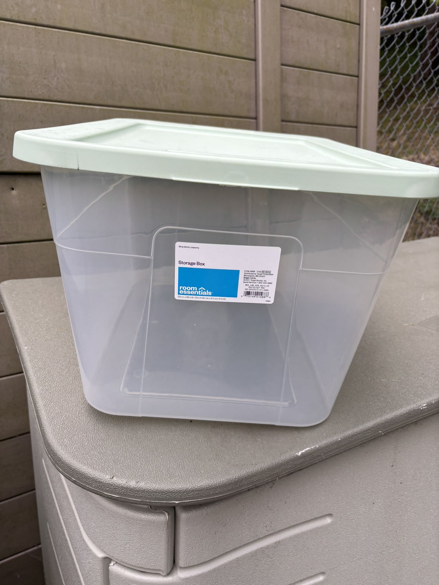 Clear Storage Bin