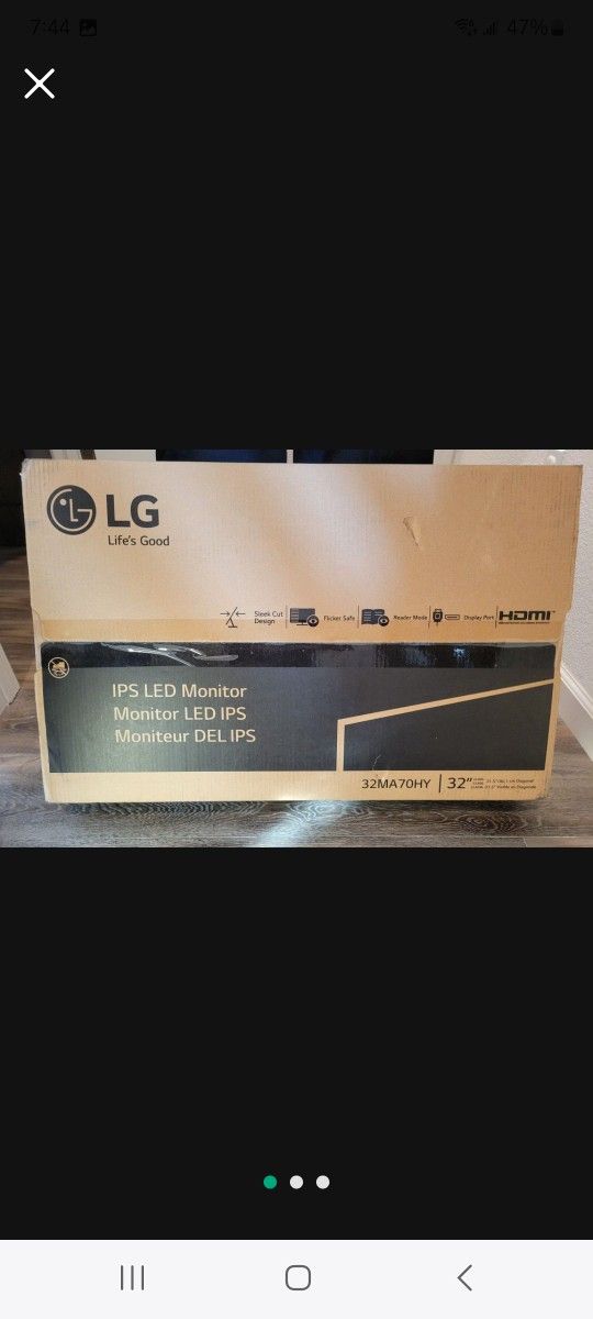 Brand New Unopened 32' LG Monitor