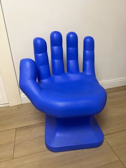 Plastic Hand Chairs - Blue and Pink