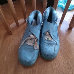 Vintage Light Blue AF1 Jordan  Size 8