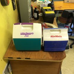 Two Mini igloo Coolers 