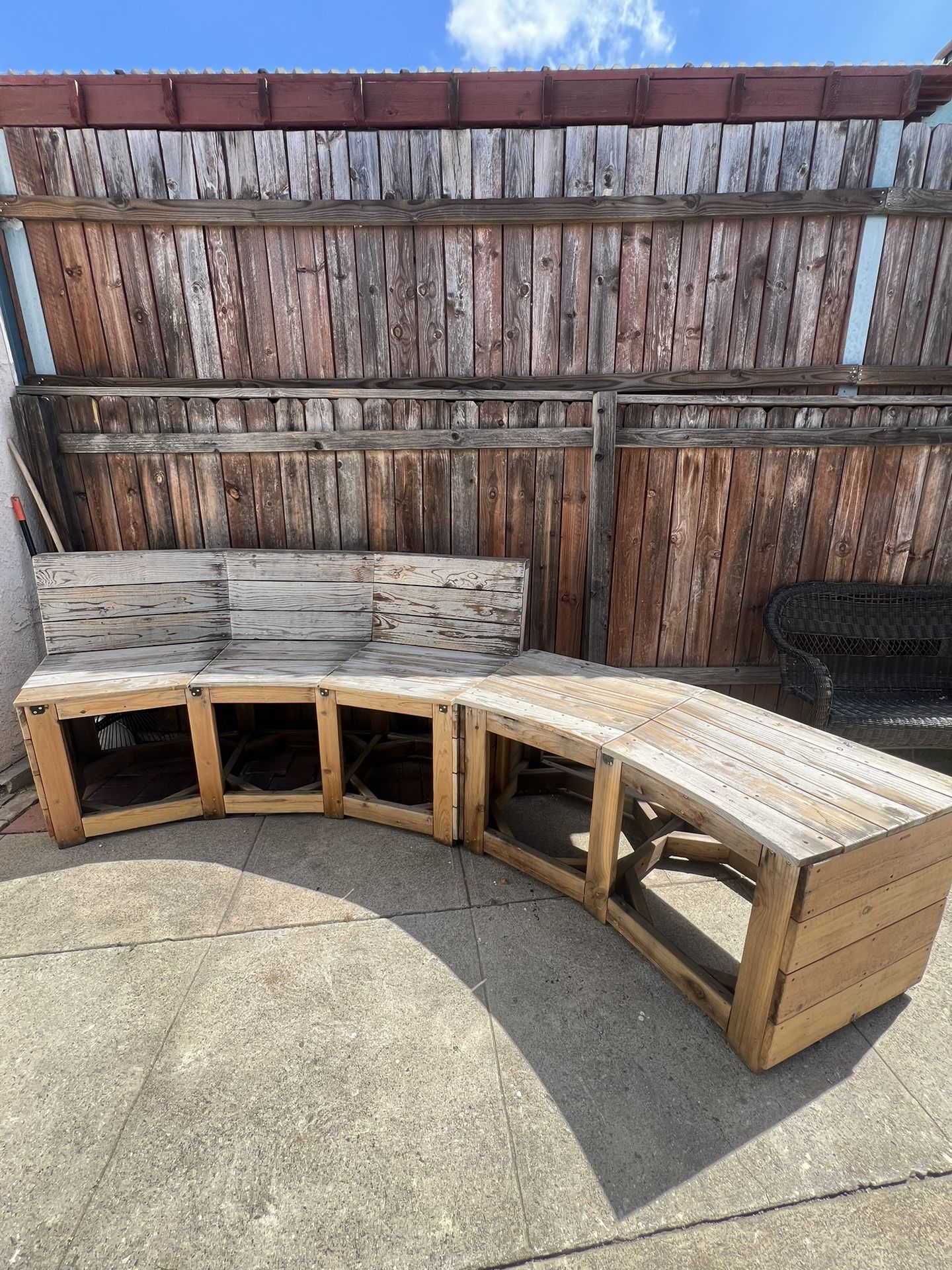 Stock Tank pool bench + Bench With Backing.
