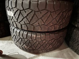 2 USED LT 371250R22 NITTO RIDGE GRAPPLER  All Terrain tire for $140 PICKED UP or $200 installed and balance. 37x12.50R22 37 12.50 22 37/1250/22 37/12.