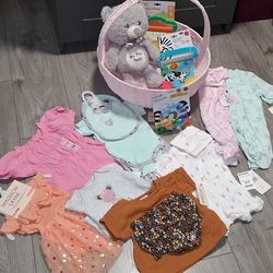 Beautiful Baby Girl Basket/ All New 
