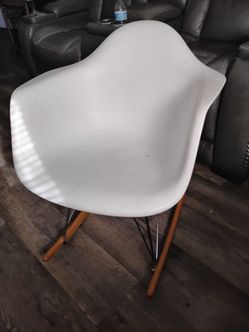 White rockin chair modern