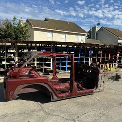 Jeep Wrangler JKU Body Tub Oem 2007 Through 2018 Oem Burgundy 