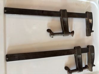 Vintage Wetzler Clamp Co. 15” Heavy-Duty Bar Clamps – Pair