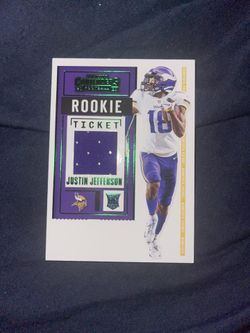 Justin Jefferson Rookie Jersey Card