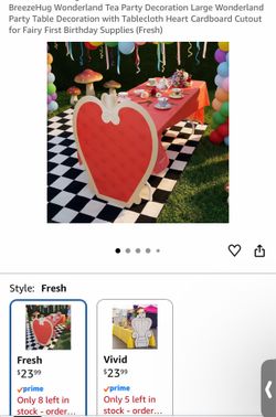 New Alice in Wonderland table decor