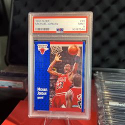 Michael Jordan 1991 Fleer #29 PSA 9 