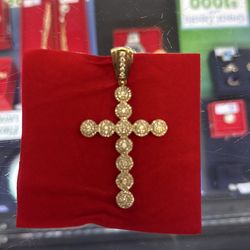 14k cross pendant