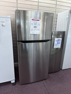 LG 30 in. W 20 cu. ft. Top Freezer Refrigerator w/ Multi-Air Flow and Reversible Door in Stainless Steel,ENERGY STAR