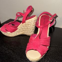 Hot Pink Wedges