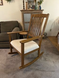 Wood rocking chair