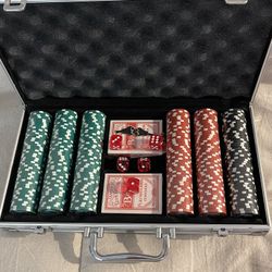 Poker Chips With Case