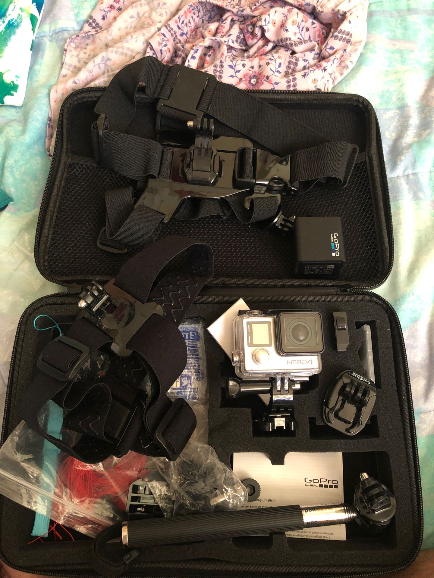 GoPro hero 4 with some accessories
