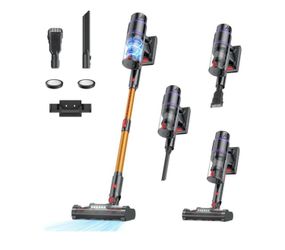 Cordless Vacuum Cleaner, 550W/50Kpa/70Mins Vacuum Cleaners for Home with Smart Auto Mode/LED Touch Display, Self-Standing Cordless Stick Vacuum Rechar