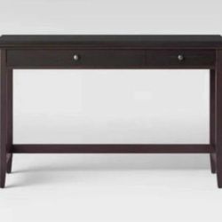 Wood Writing Desk With Drawers