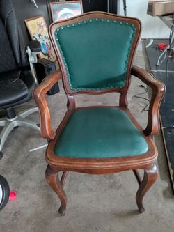 1926 Antique Milwaukee Office Armchair - Tacoma Union Restored