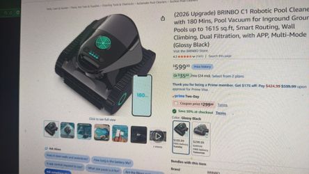 Pool ROBOT AND VACCUM!! NEW in box 200 obo