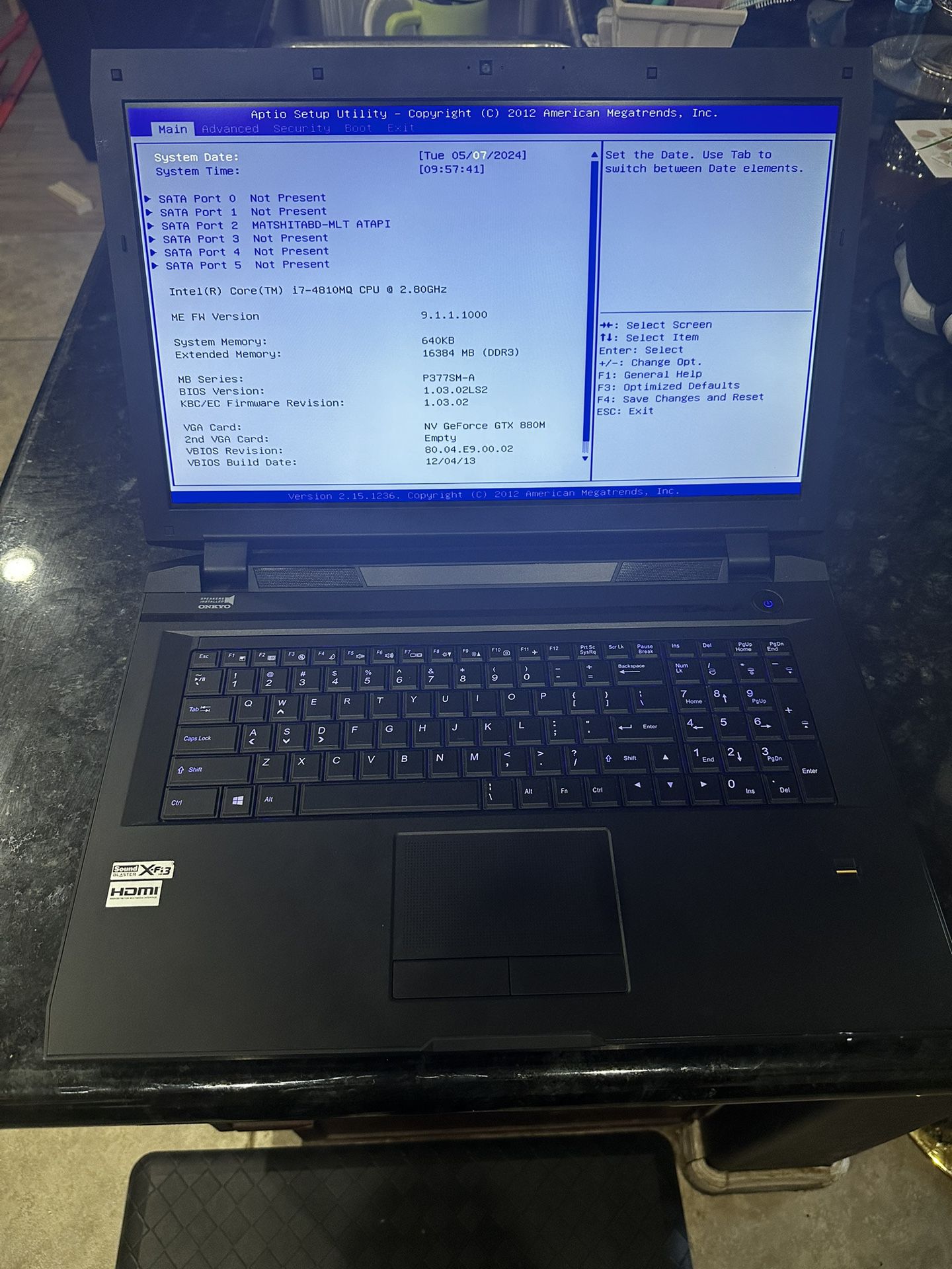 Sager Gaming Laptop / i7 / 16GB RAM / 8GB GTX 880M