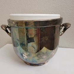 Silver Flower Pot Planters 10 Each