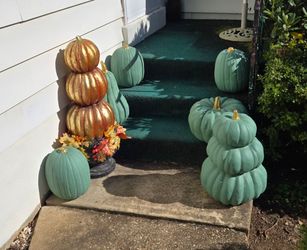 Fall Decorations Ceramic Pumpkins Lot