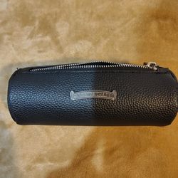 Chrome Hearts leather glasses case