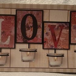 LOVE Wall Candle Holder