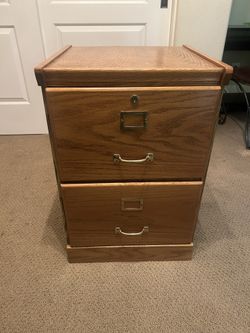 Oak File Cabinet