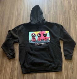 BAIT x Squid Game Kokies Black Hoodie Mens 2XL NEW