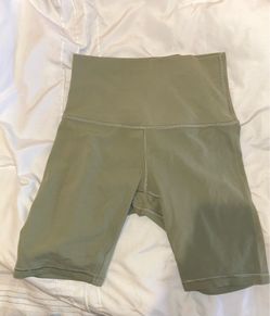 green Lululemon shorts