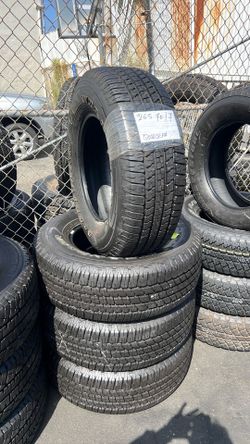 265/70/17 Goodyear  Set Of 4 Tires 95% life Installed And Balanced Set De 4 Llantas Como Nuevas Instaladas Y Balanceadas