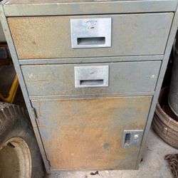 Vintage Bank Cabinet