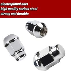 Wheel Lug Nuts, 12x1.5, Chrome, 20PCS
Closed End Bulge Acorn, Cone Seat, 19mm Hex, Aftermarket Wheels (607)