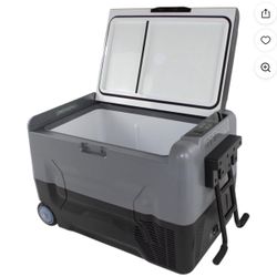 Jinsanity Performance SLA-35A 35L (37 Quart) Compact Refrigerator, Black/Grey