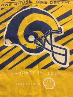 Rams playoff towel.