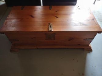 Nice solid wood storage chest.