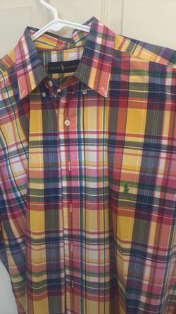 Ralph Lauren, short sleeve button up  brilliant, bright color