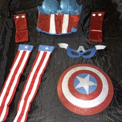 Womens Captain America Halloween Costume size M/L