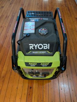 Ryobi 3400 Running Watts Easy Start Inverter Generator