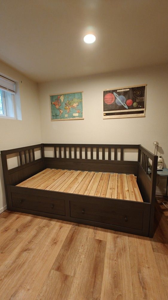 Ikea Brimnes Pullout Bed (Twin -> King)