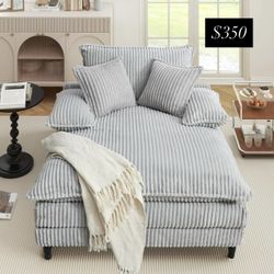 Grey Corduroy Sofa