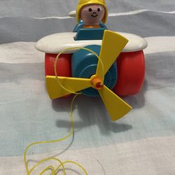 Fisher Price Vintage Pull Airplane