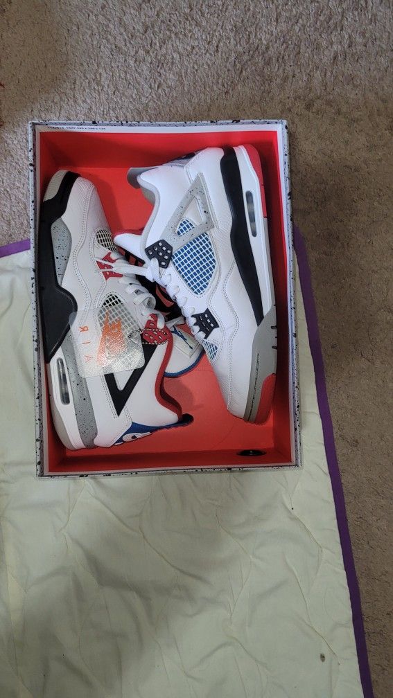 Air JORDAN 4 Retro Se "What The" With BOX