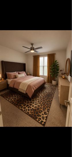 Low Profile Chocolate Brown Wingback King Bed