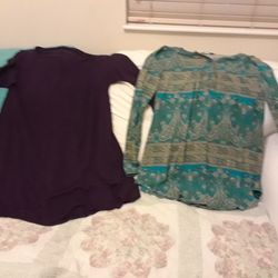 ALL FOR YOU/VIOLET TUNIC LG. SESE CODE/ PAISLEY AQUA ,TAN BLK TUNIC XLG 