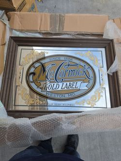 McCormick bourbon mirror sign