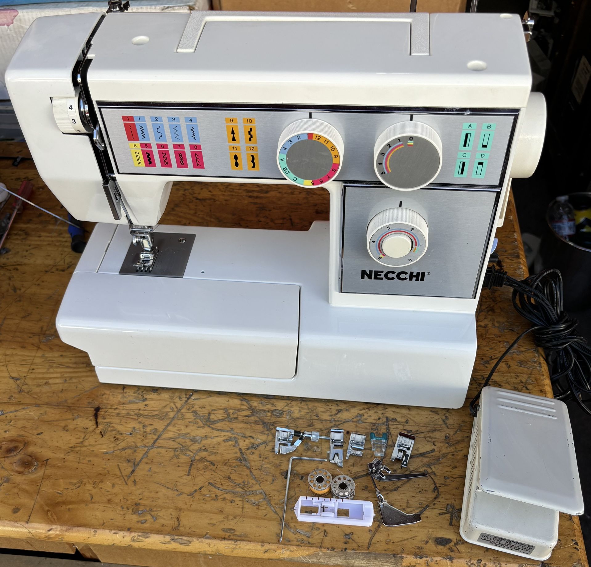 Necchi 4575 Mechanical Sewing Machine Fulley Serviced Like New